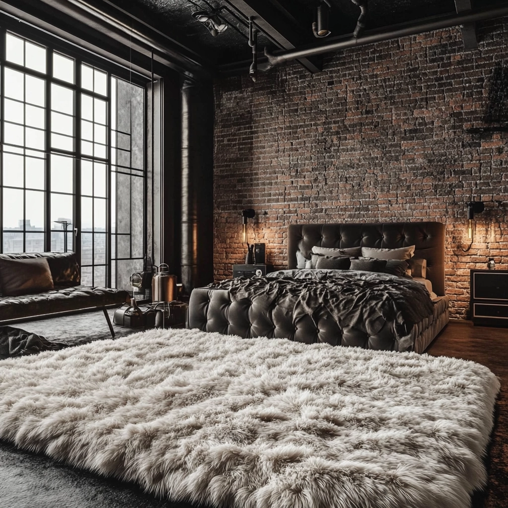 fluffy rug bedroom 12