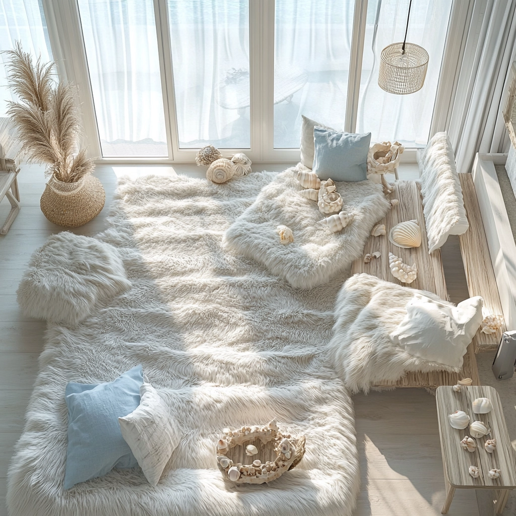 fluffy rug bedroom 14