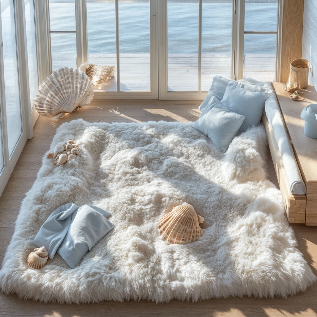 fluffy rug bedroom 16