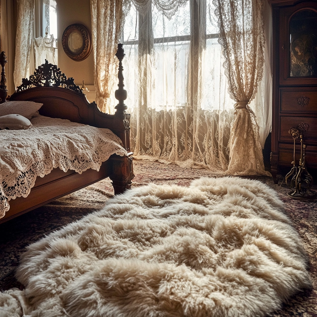 fluffy rug bedroom 18