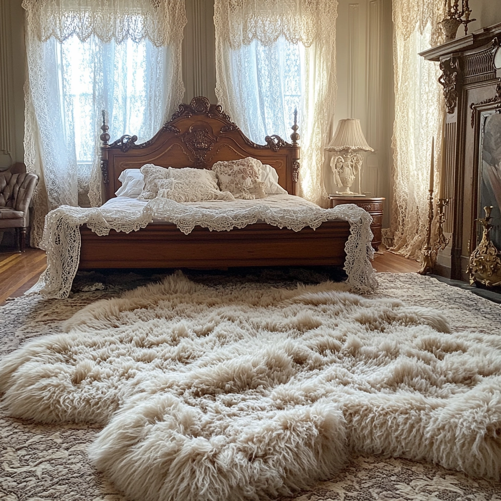 fluffy rug bedroom 20