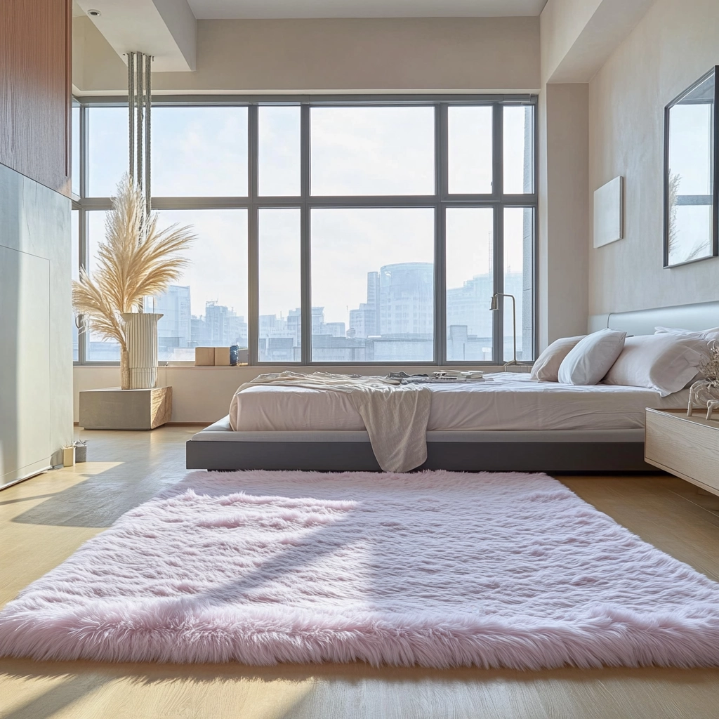 fluffy rug bedroom 21