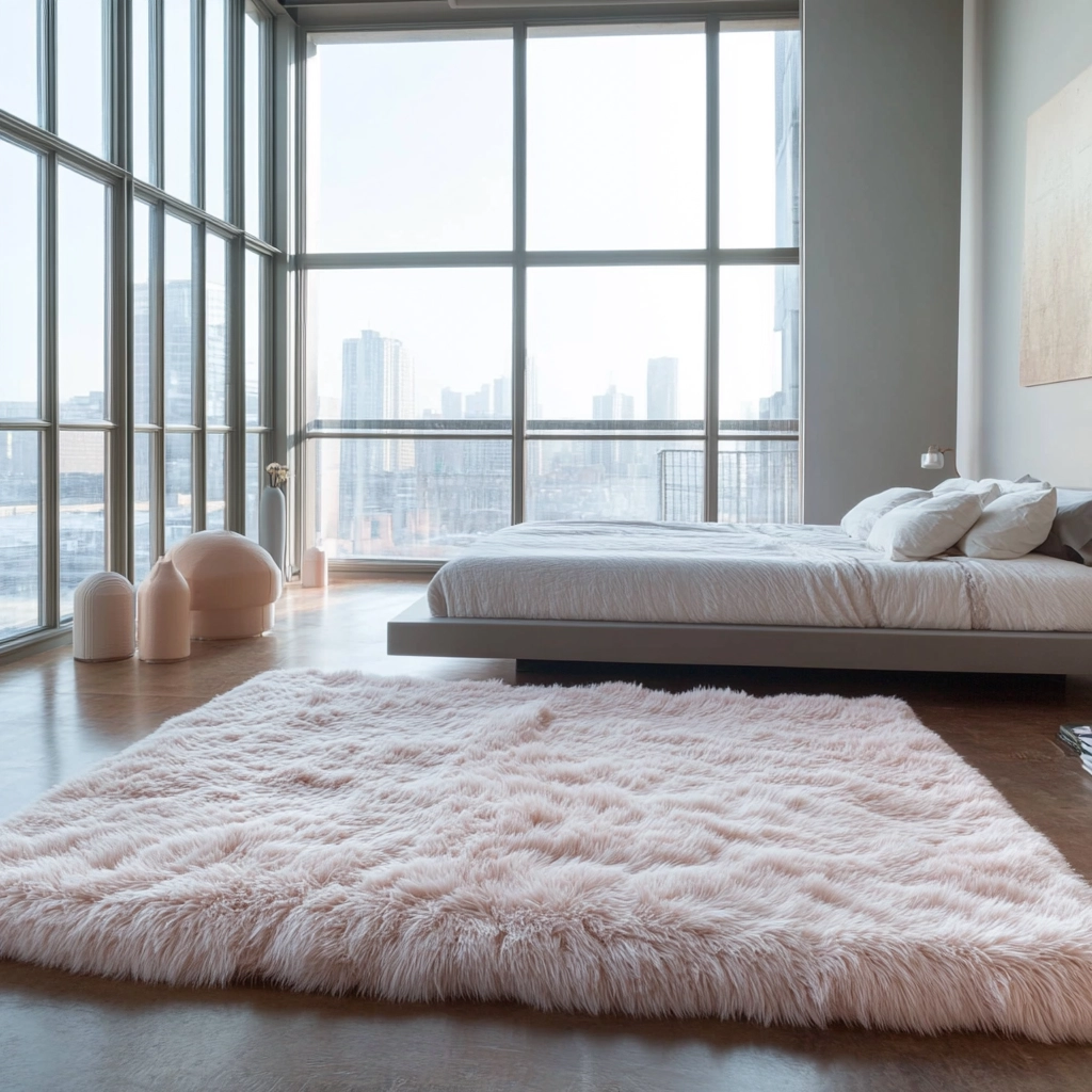 fluffy rug bedroom 22