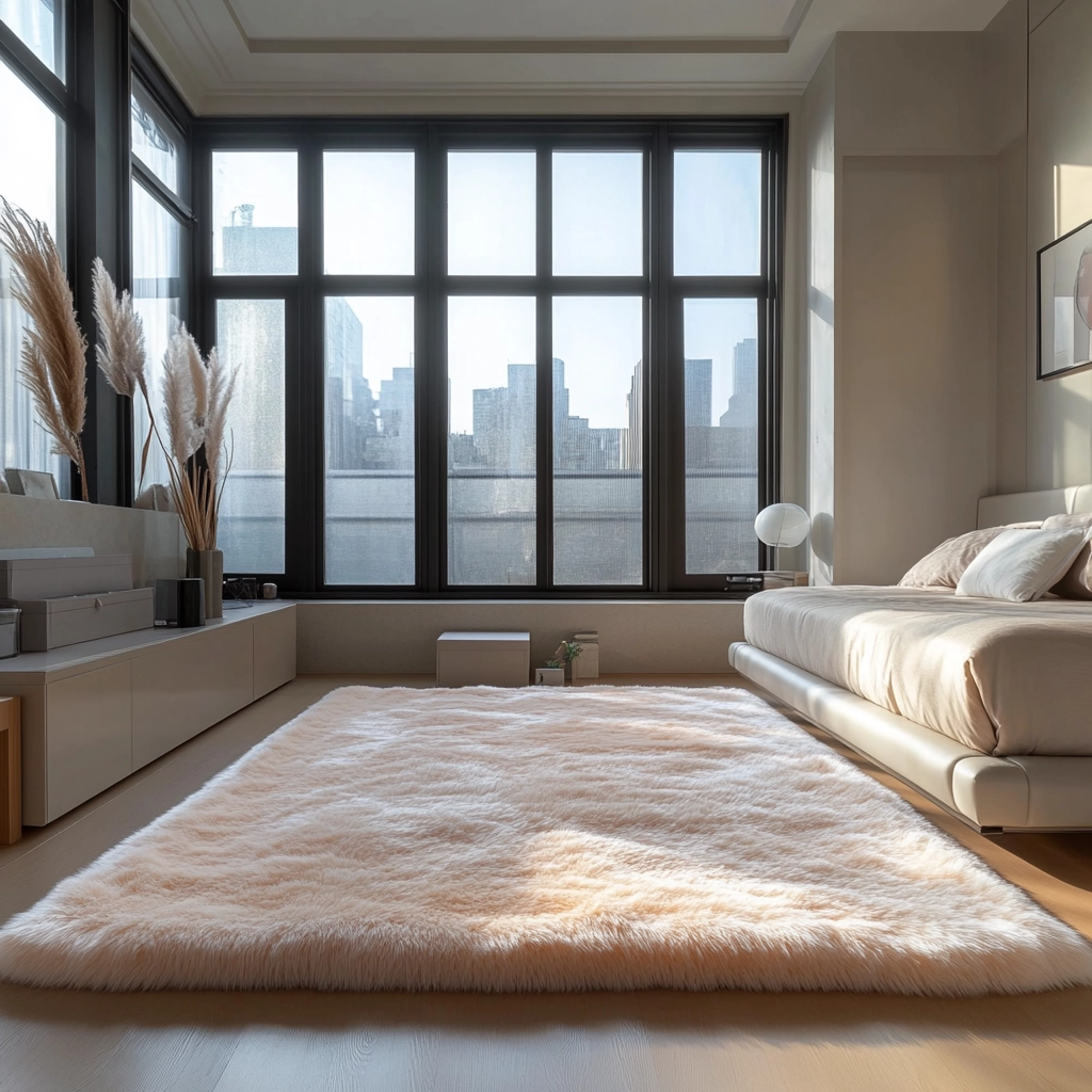 fluffy rug bedroom 24