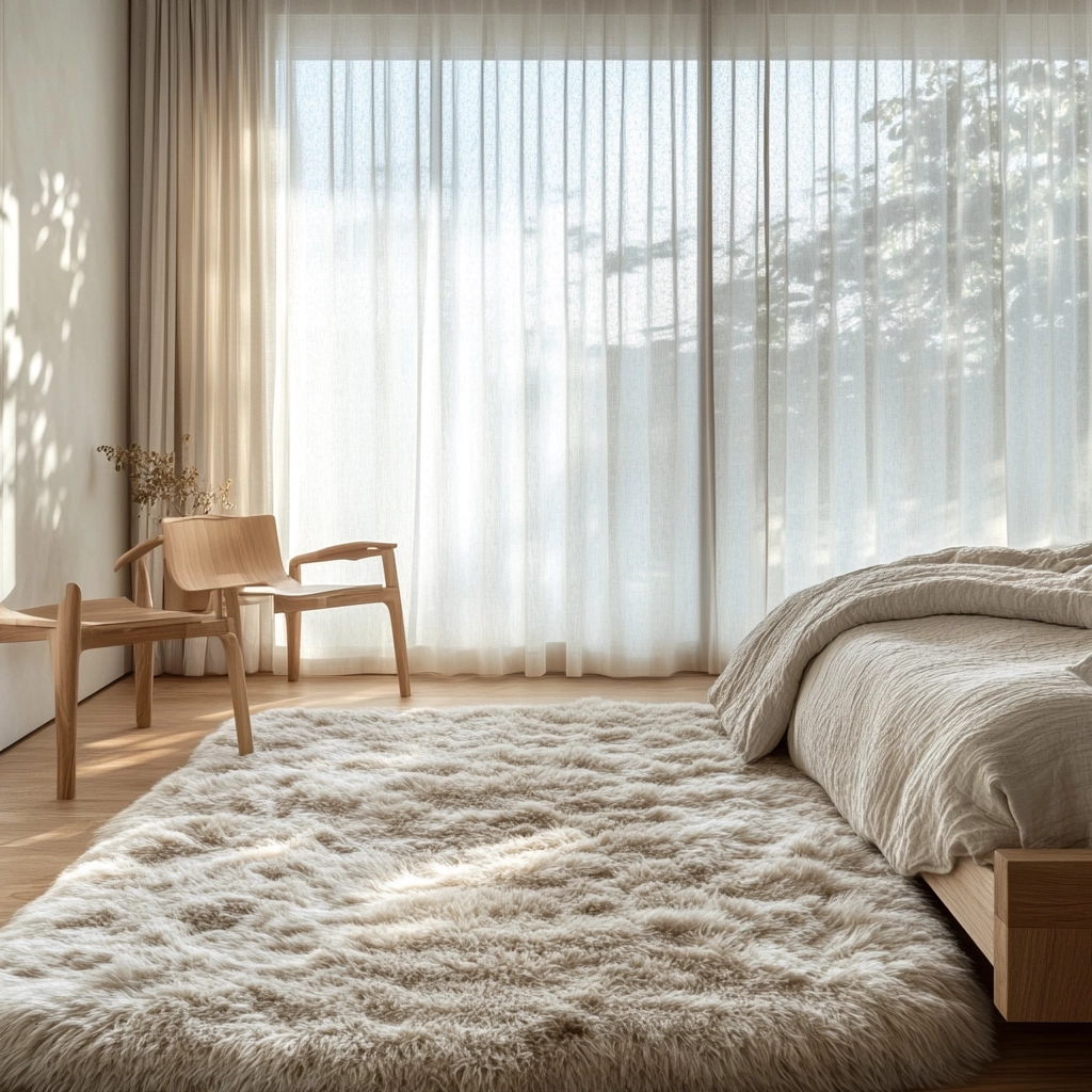 fluffy rug bedroom 3
