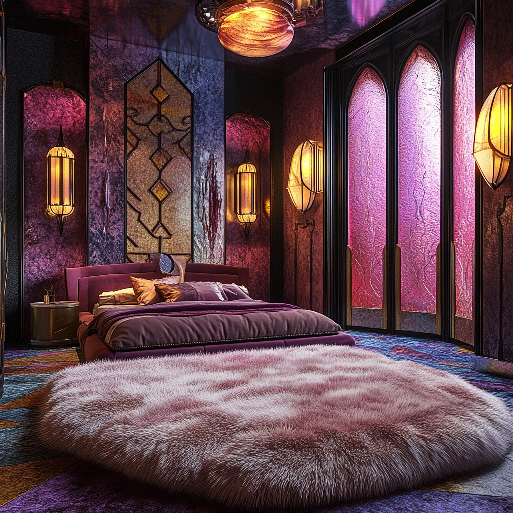fluffy rug bedroom 31