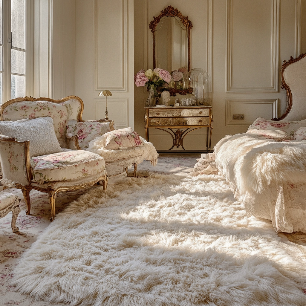 fluffy rug bedroom 33