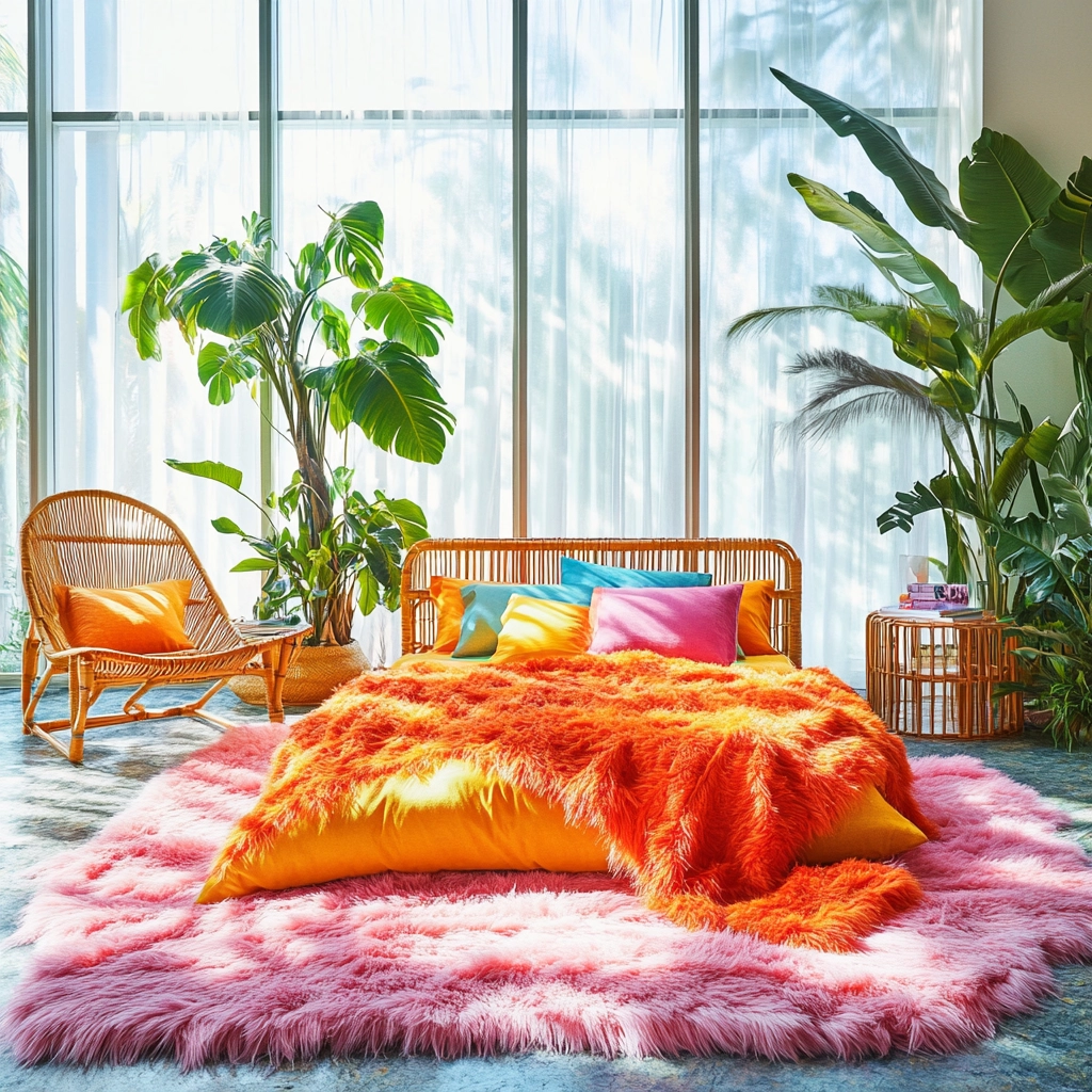fluffy rug bedroom 37