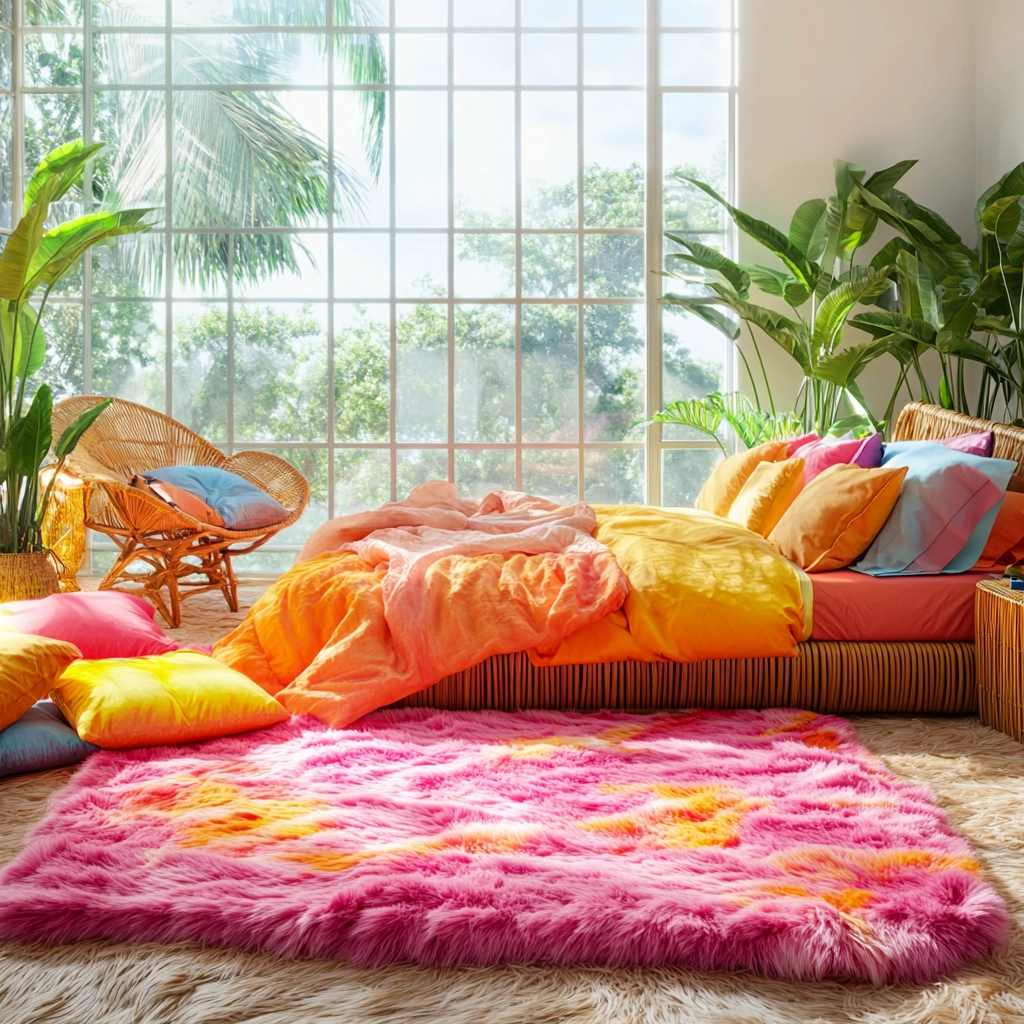 fluffy rug bedroom 39