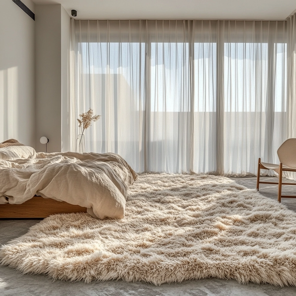 fluffy rug bedroom 4
