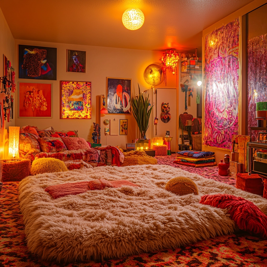 fluffy rug bedroom 42