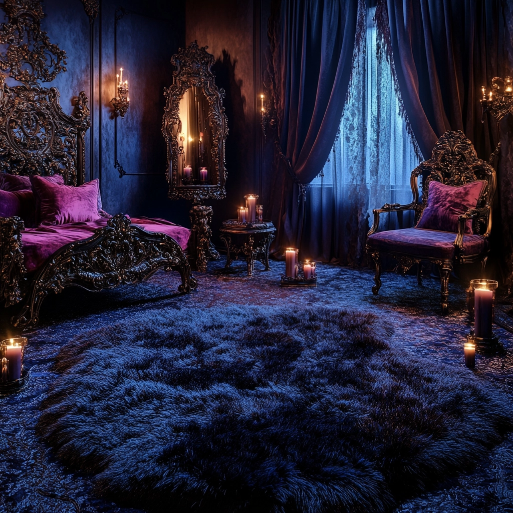 fluffy rug bedroom 46
