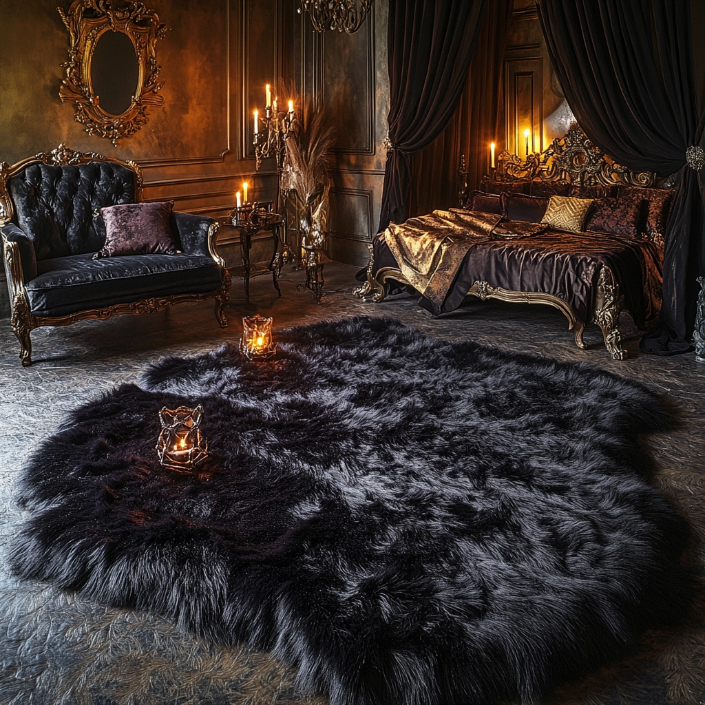 fluffy rug bedroom 47
