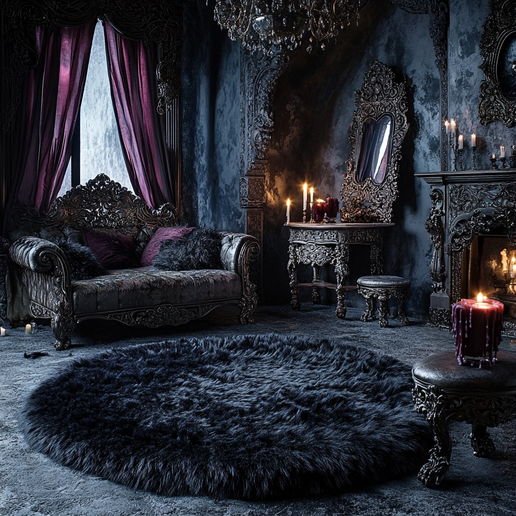 fluffy rug bedroom 48