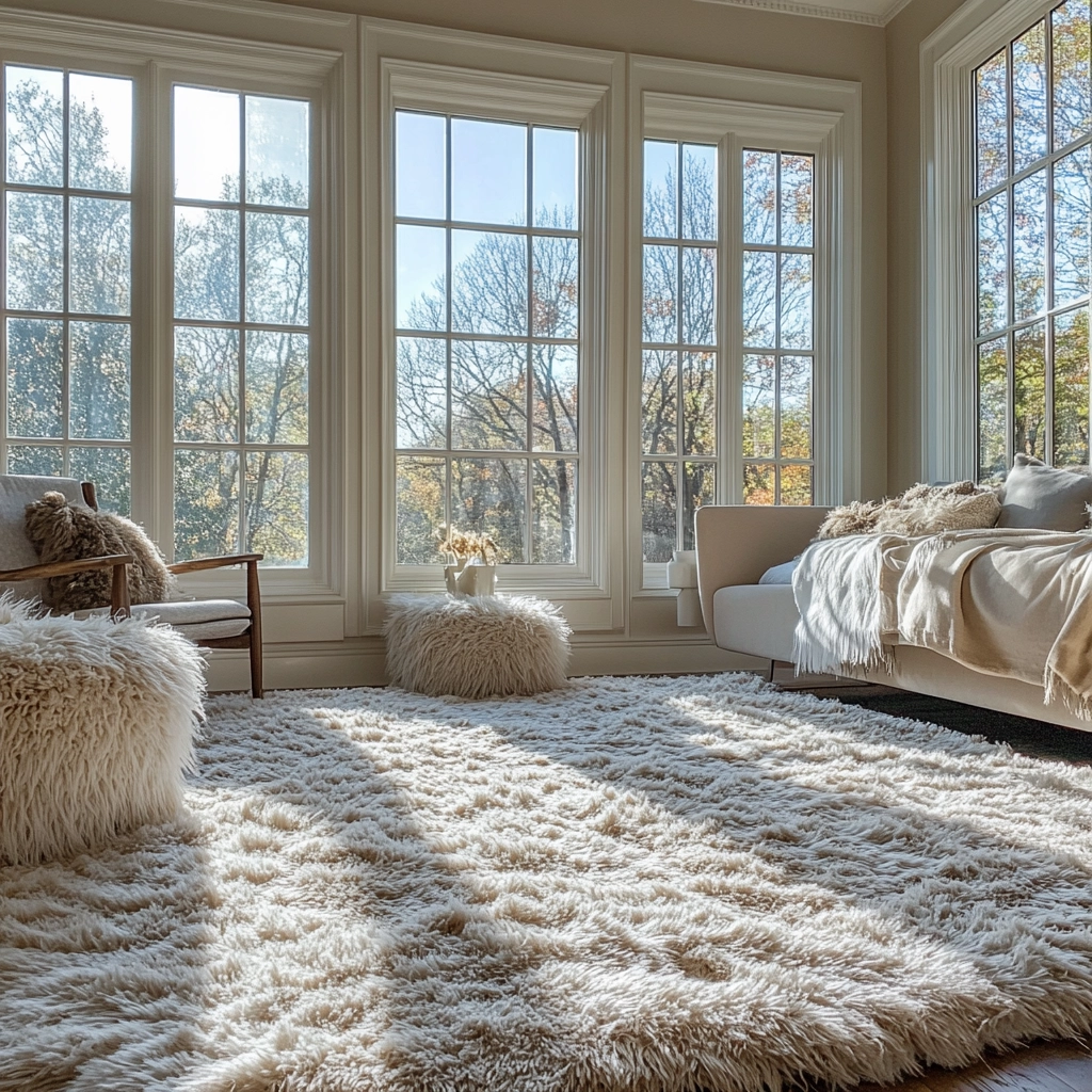 fluffy rug bedroom 49