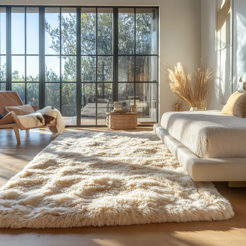 fluffy rug bedroom 50