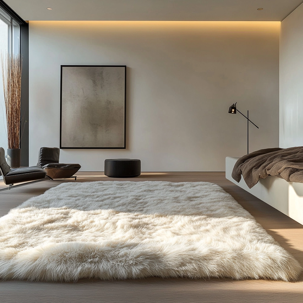 fluffy rug bedroom 58