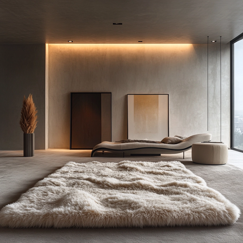 fluffy rug bedroom 59