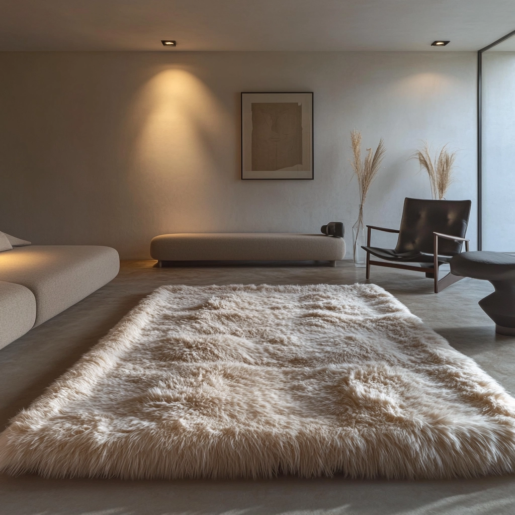 fluffy rug bedroom 60