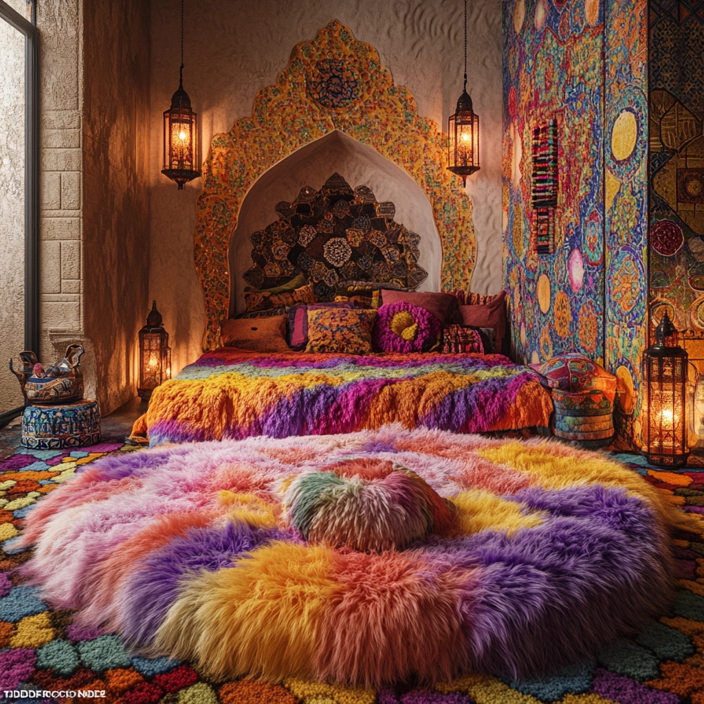 fluffy rug bedroom 64