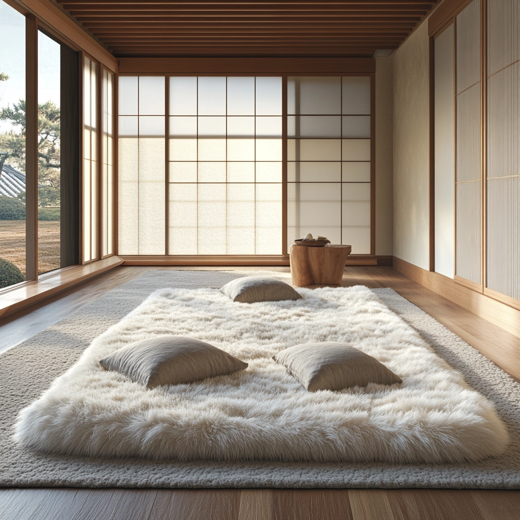 fluffy rug bedroom 65