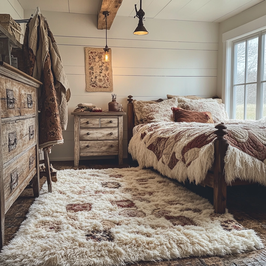 fluffy rug bedroom 72