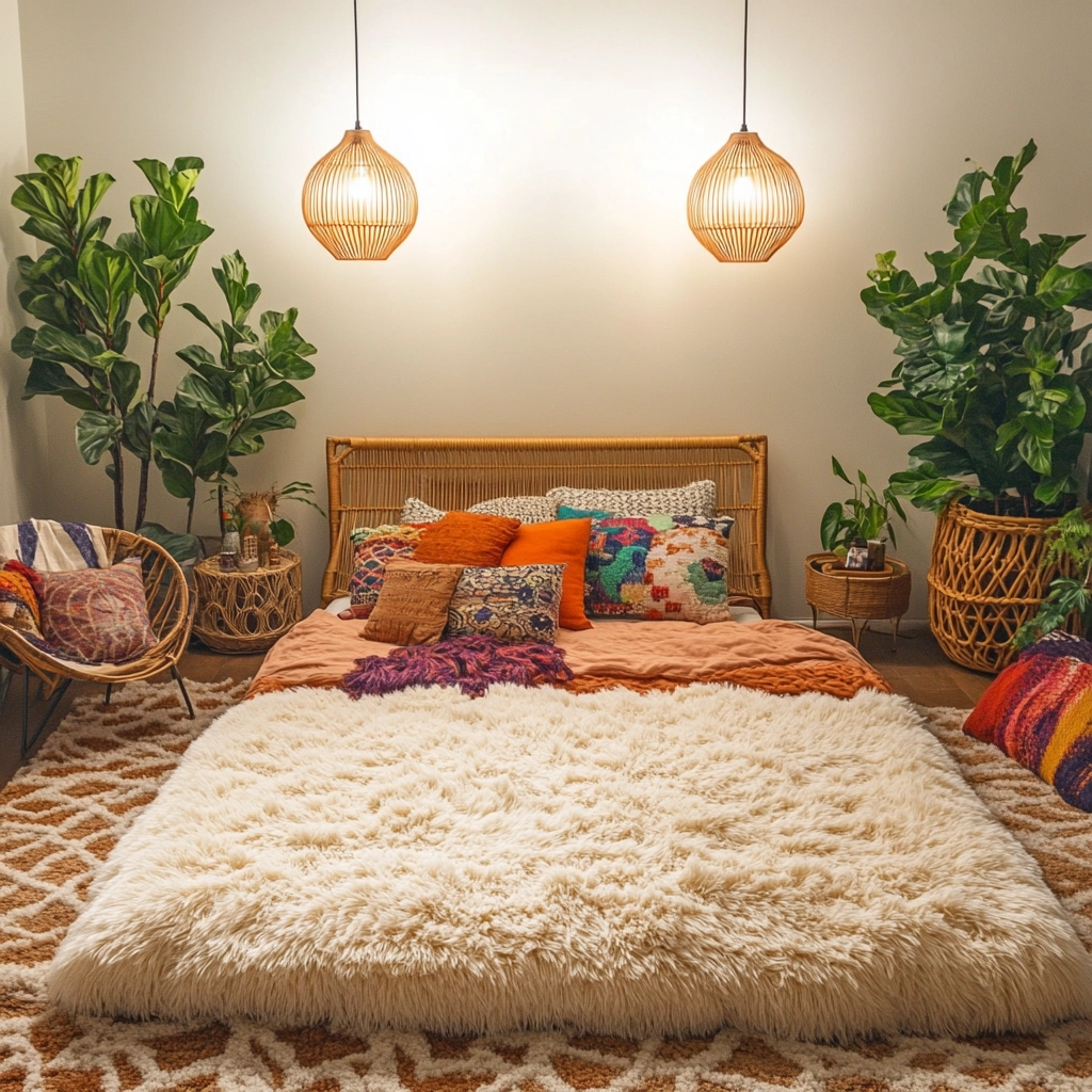fluffy rug bedroom 8