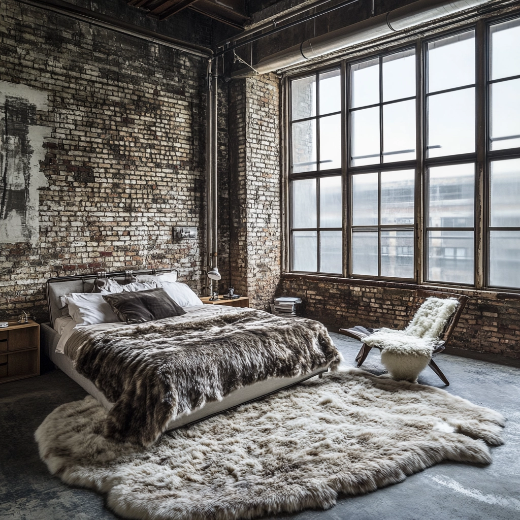 fur carpet bedroom 15