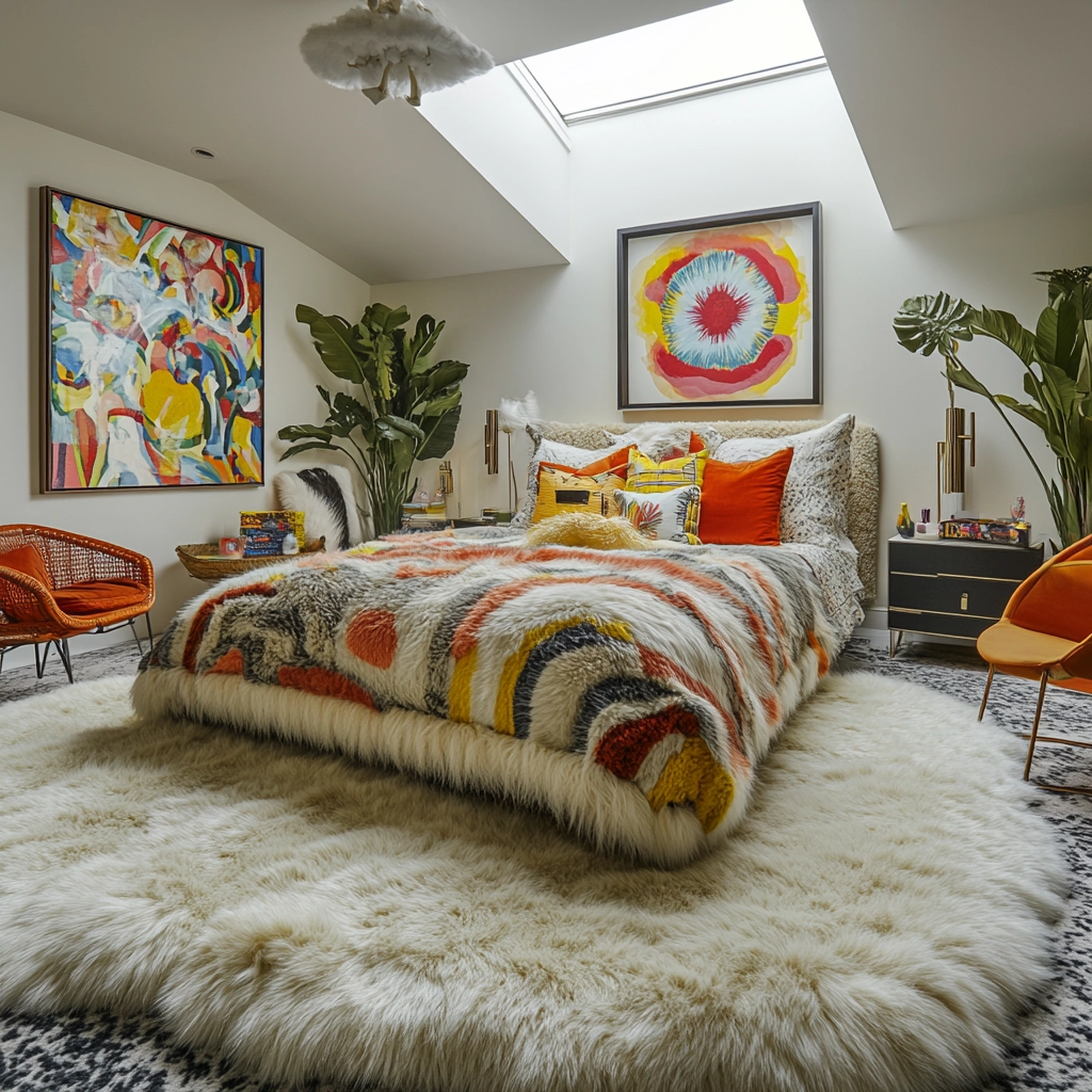 fur carpet bedroom 53
