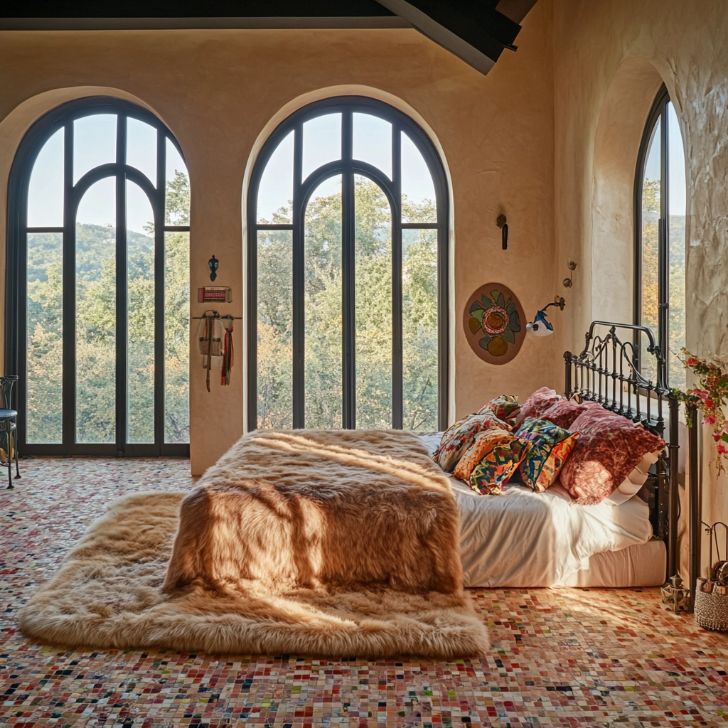 fur carpet bedroom 60