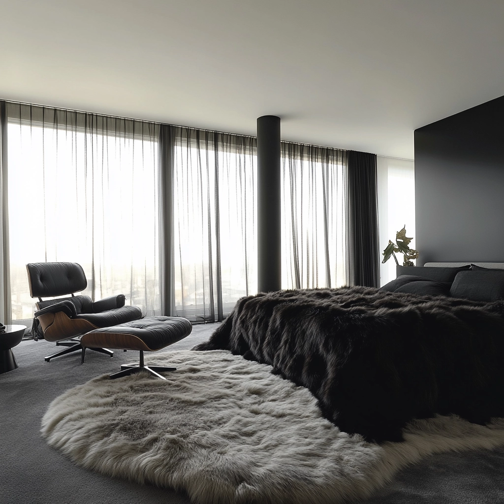 fur carpet bedroom 73