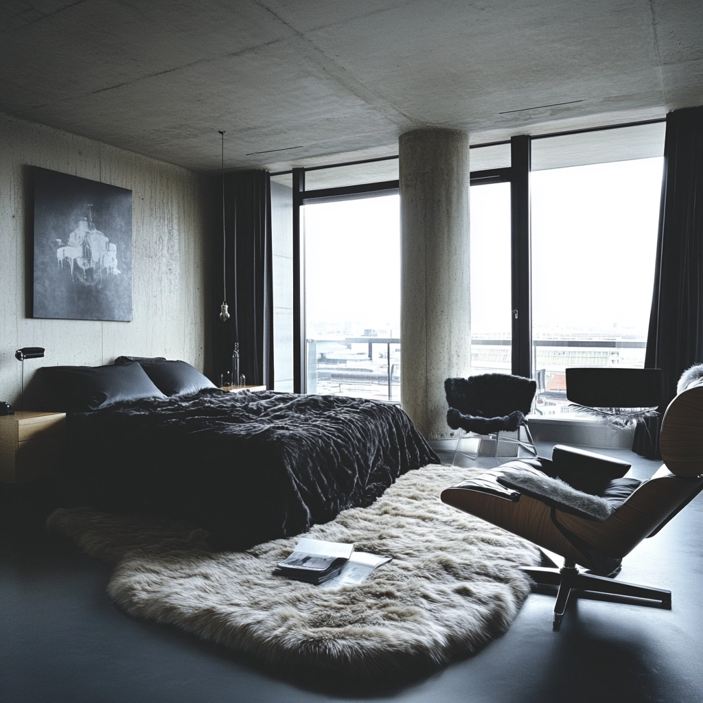 fur carpet bedroom 74