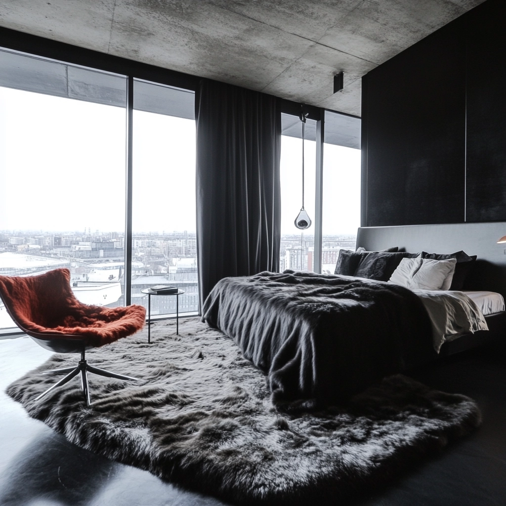 fur carpet bedroom 75