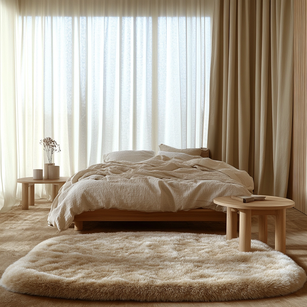 fuzzy rug bedroom 2
