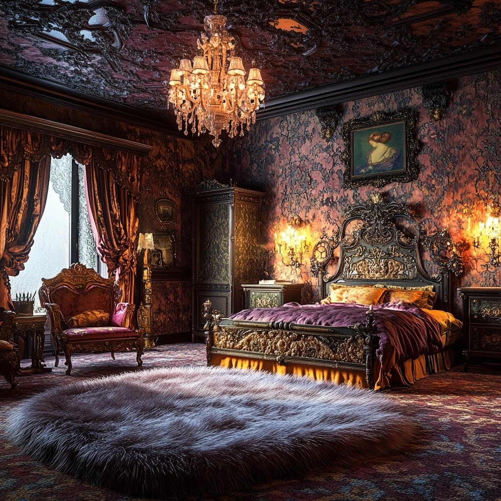 fuzzy rug bedroom 27