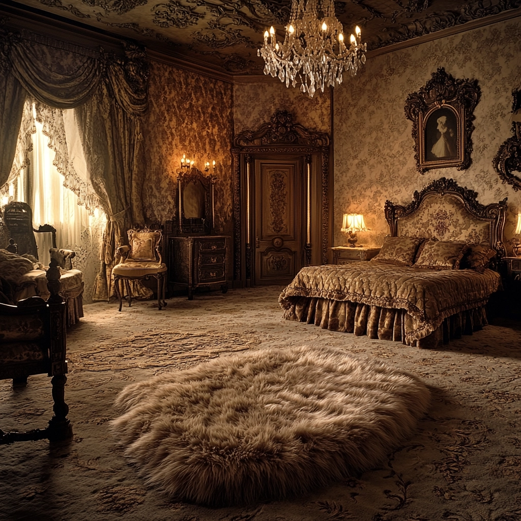 fuzzy rug bedroom 28