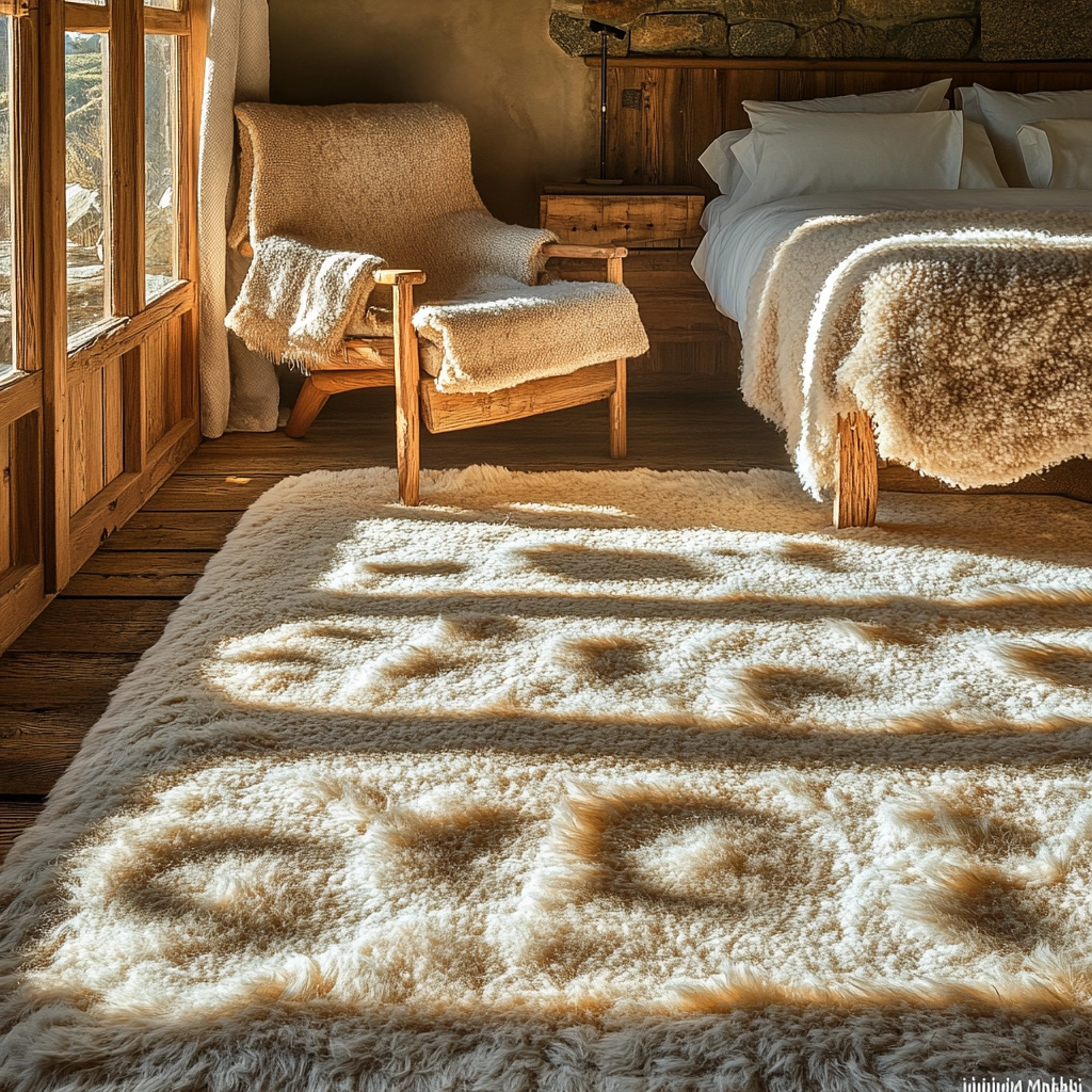 fuzzy rug bedroom 31