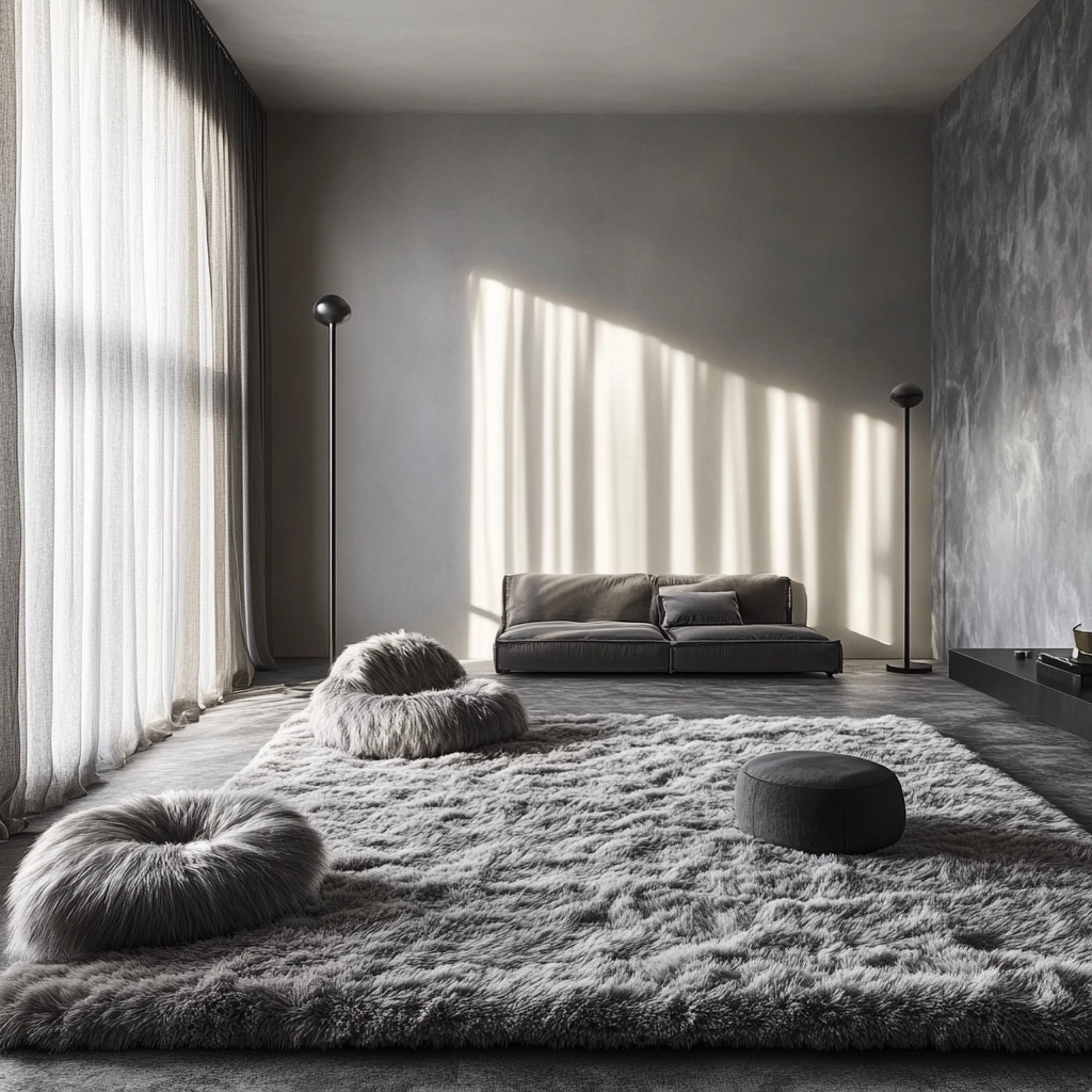 fuzzy rug bedroom 42