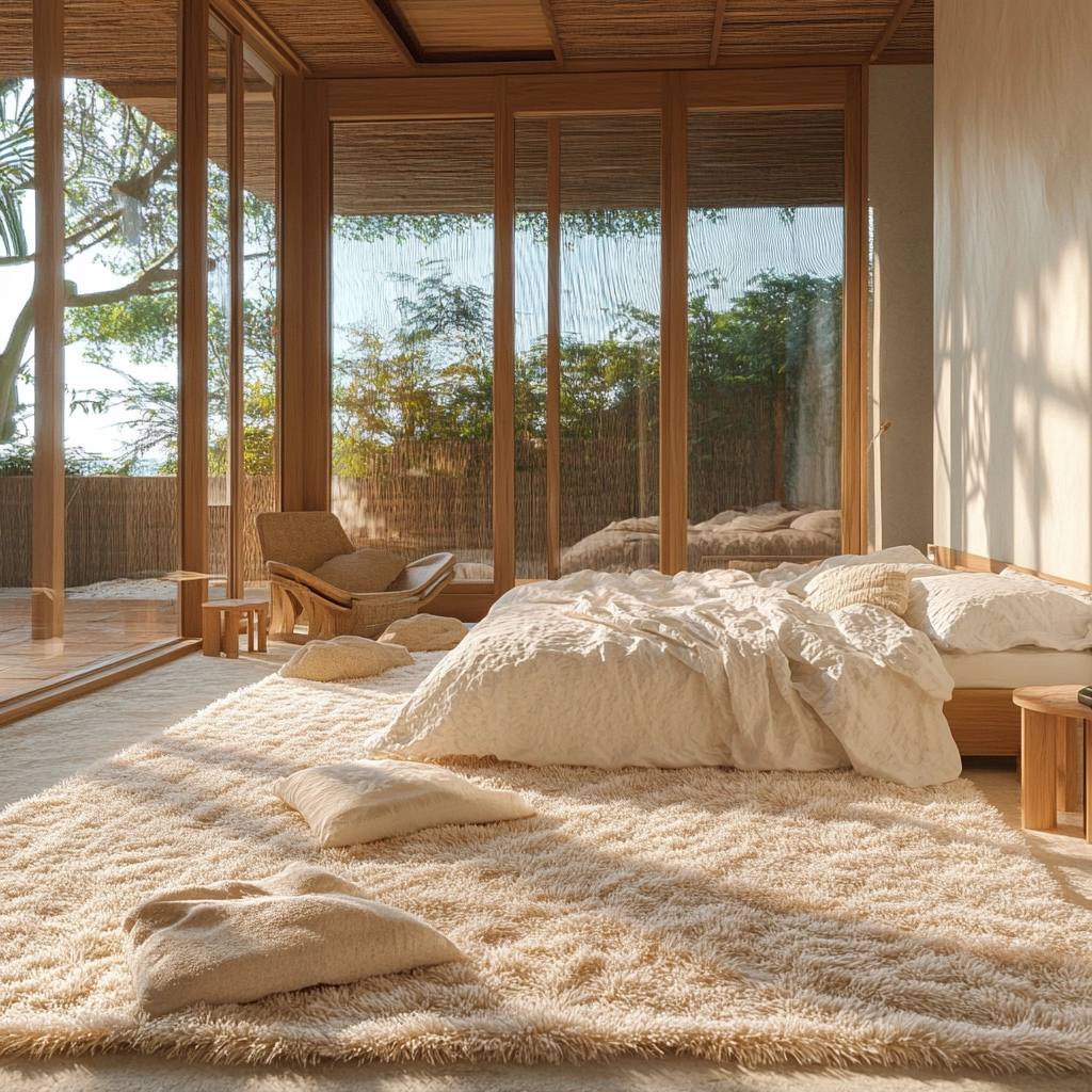 fuzzy rug bedroom 57