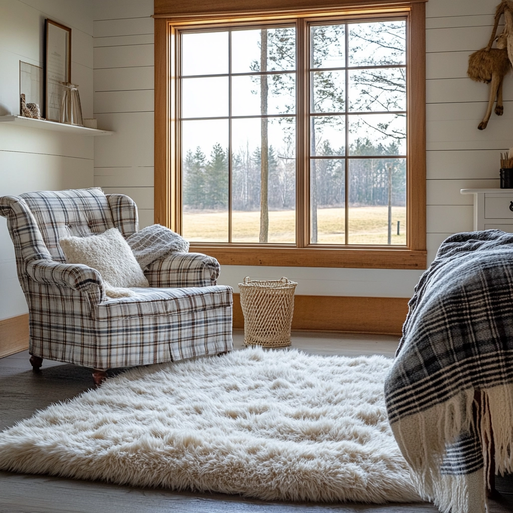 fuzzy rug bedroom 63