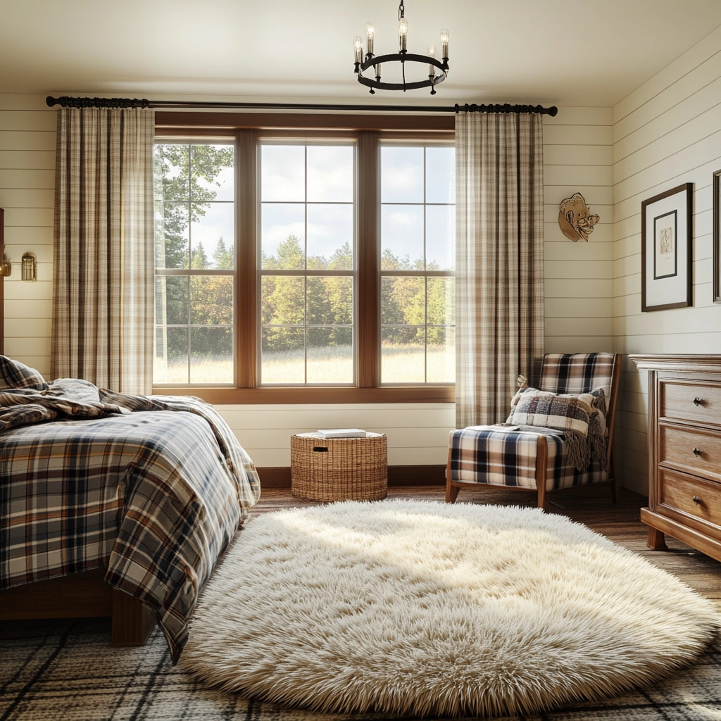 fuzzy rug bedroom 64