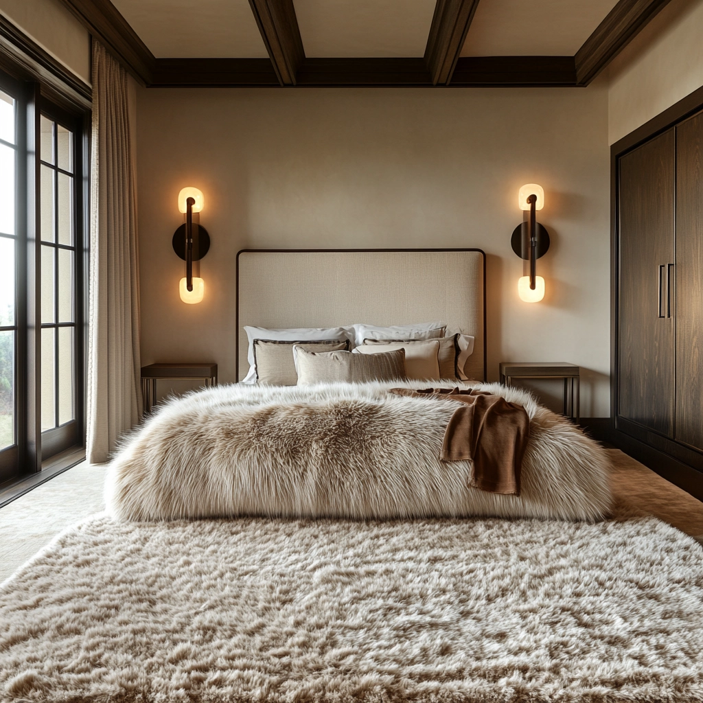 fuzzy rug bedroom 67