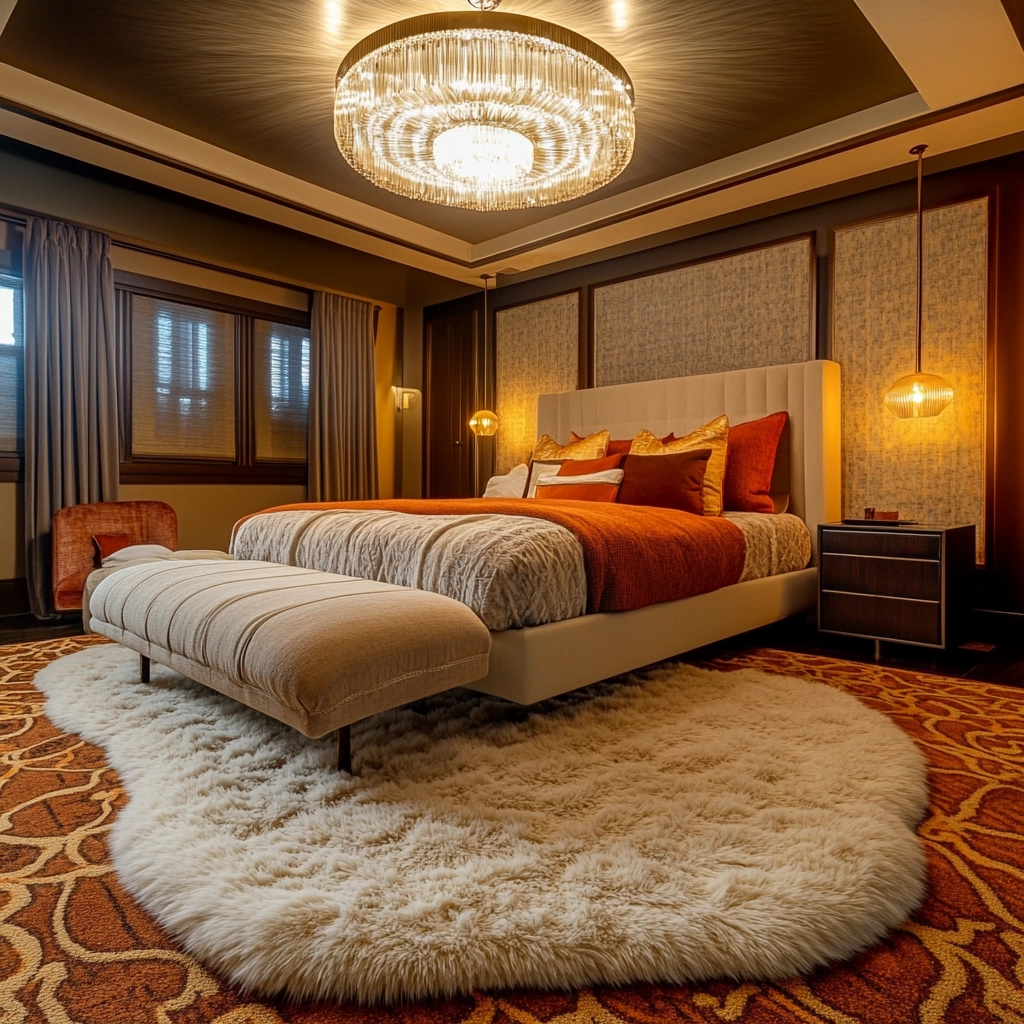 fuzzy rug bedroom 69