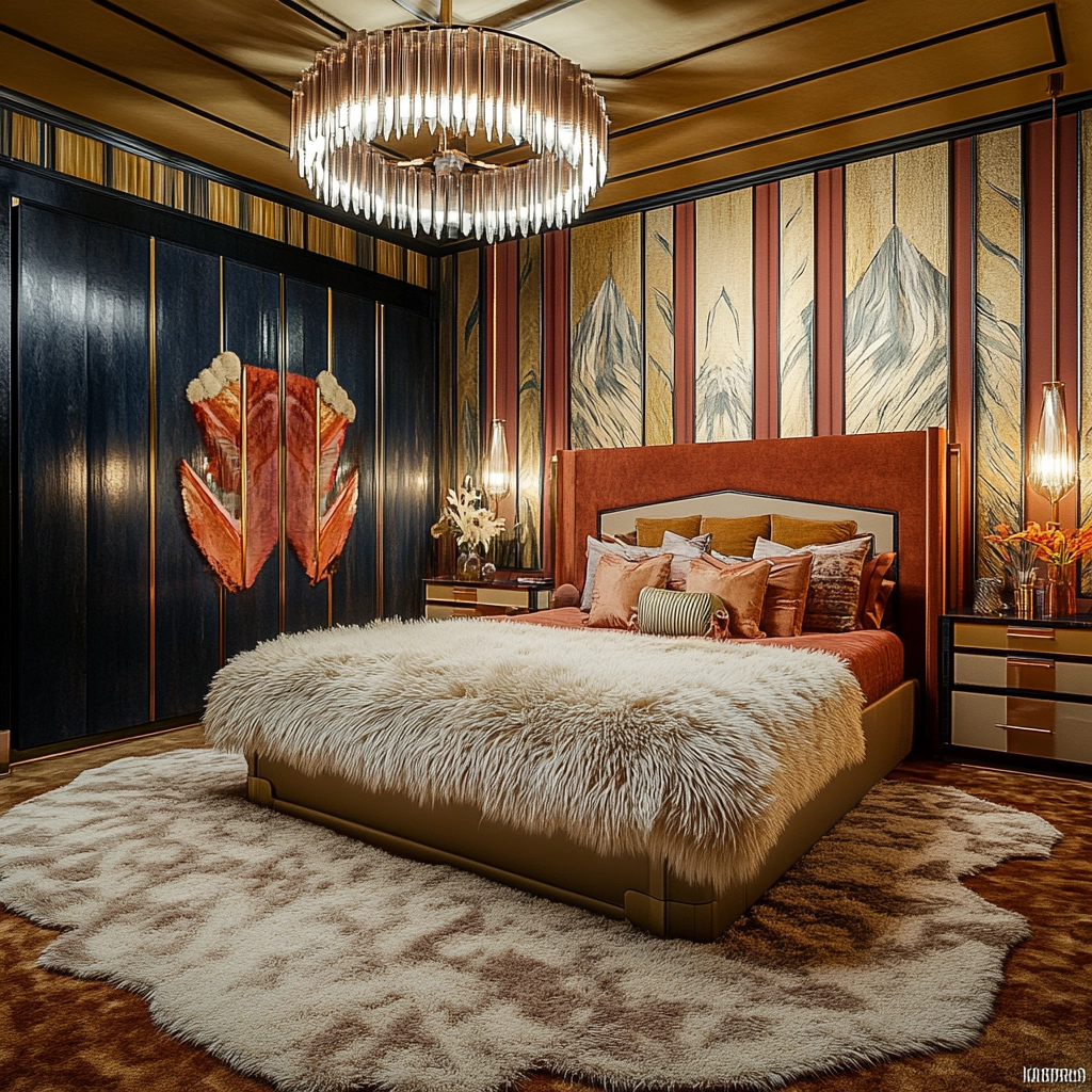 fuzzy rug bedroom 72