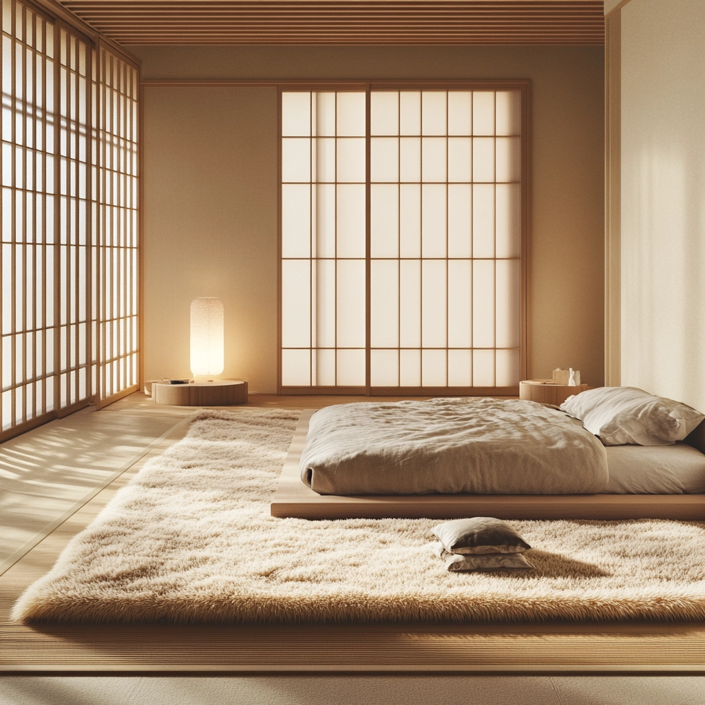 fuzzy rug bedroom 79