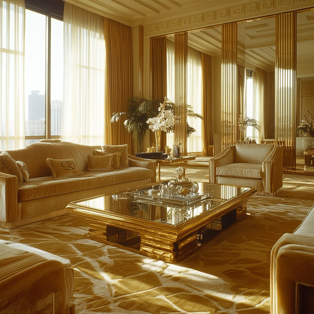 gold carpet living room 1