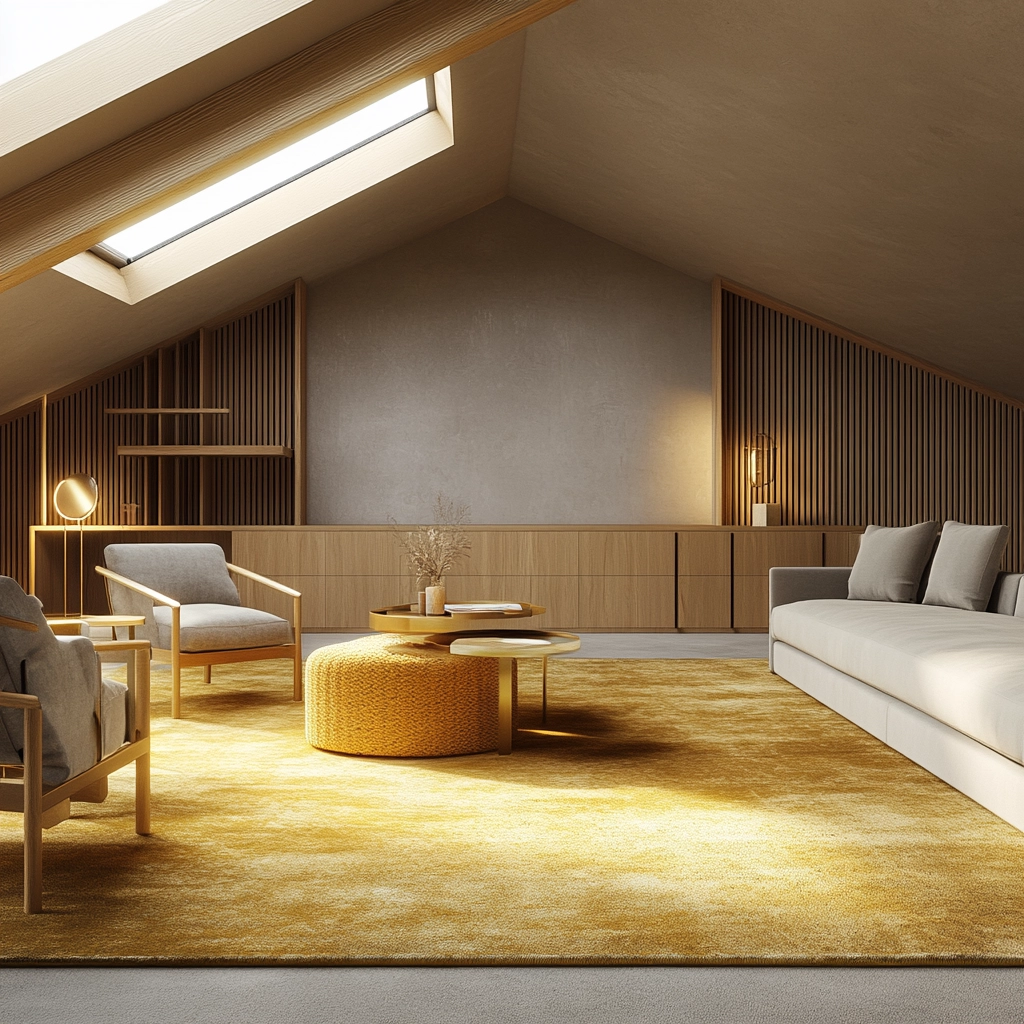 gold carpet living room 16