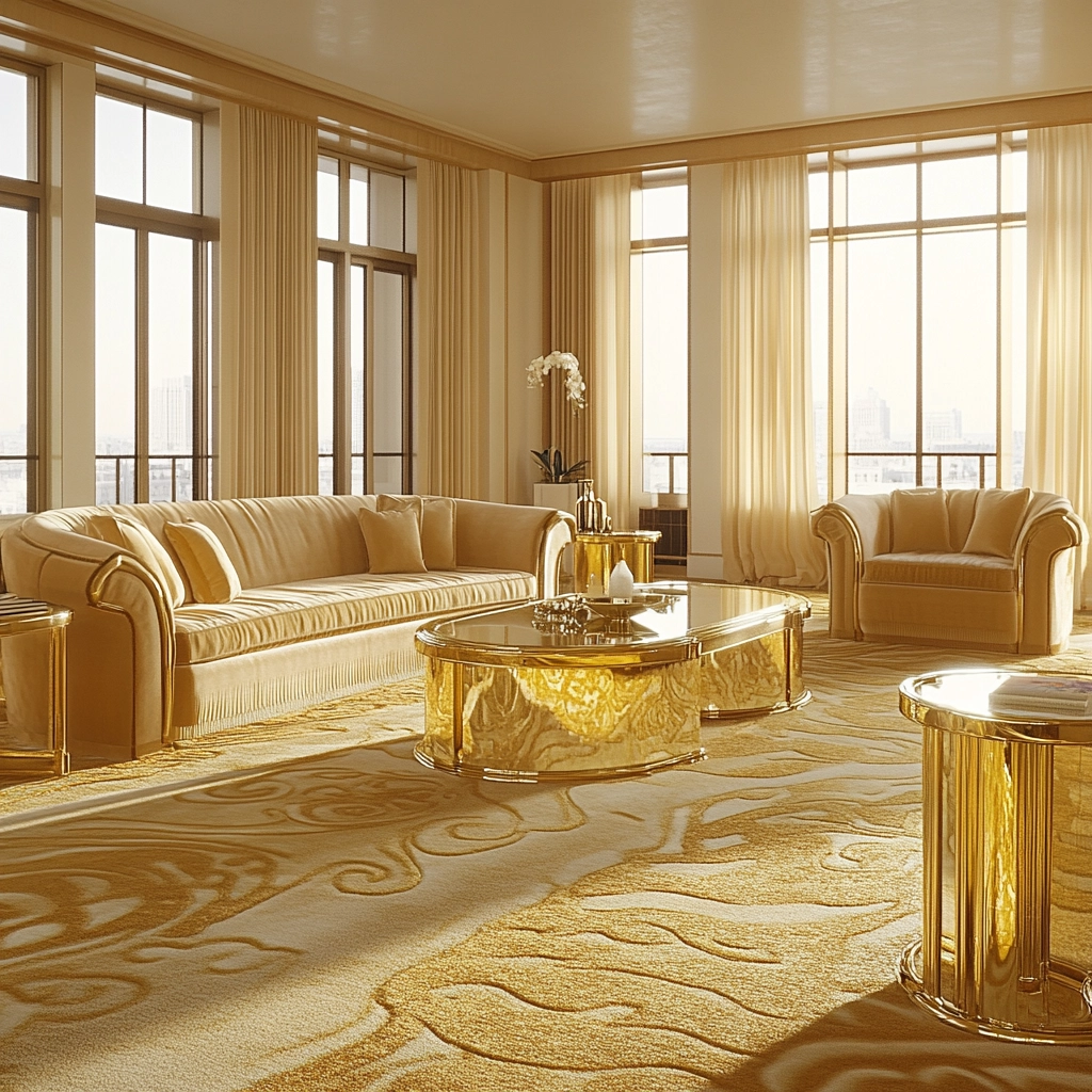 gold carpet living room 2