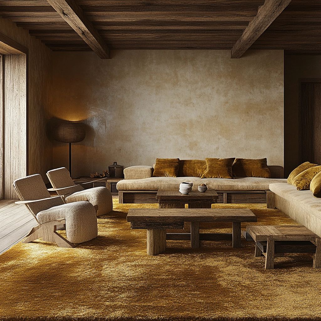 gold carpet living room 21
