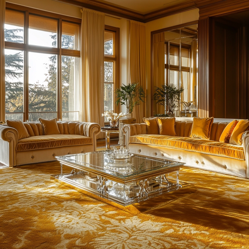 gold carpet living room 3